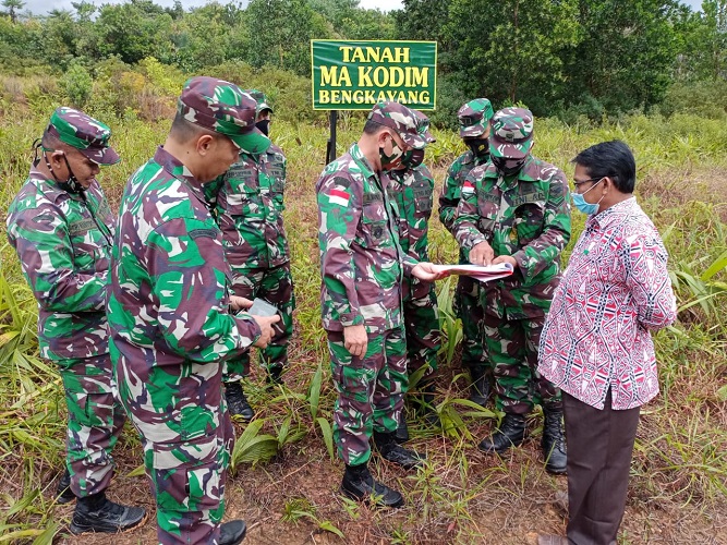 Tim Mabesad Tinjau Lokasi Pembangunan Kodim Bengkayang Dalam Perkuat Pertahanan Wilayah Perbatasan