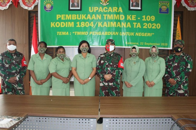 Dengan Semangat, TMMD 109 Kodim 1804/Kaimana Kodam XVIII/Kasuari Mulai Bergerak
