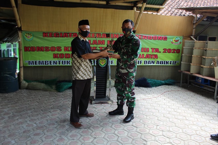 GELAR KOMSOS KREATIF TW III TA.2020 KODIM 0612/TASIKMALAYA MENGGANDENG CV. MENDONG JAYA