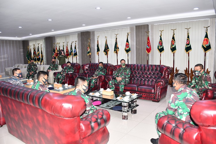 Kasdam I/BB Menerima Kunjungan KKDN Pasis Dikreg LVIII Seskoal TA. 2020