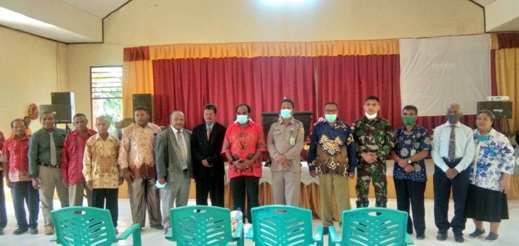 POS KOUT SATGAS PAMTAS YONIF 312/KH HADIRI PERESMIAN GEREJA PANTEKOSTA MARANATHA WORKWANA DI PERBATASAN