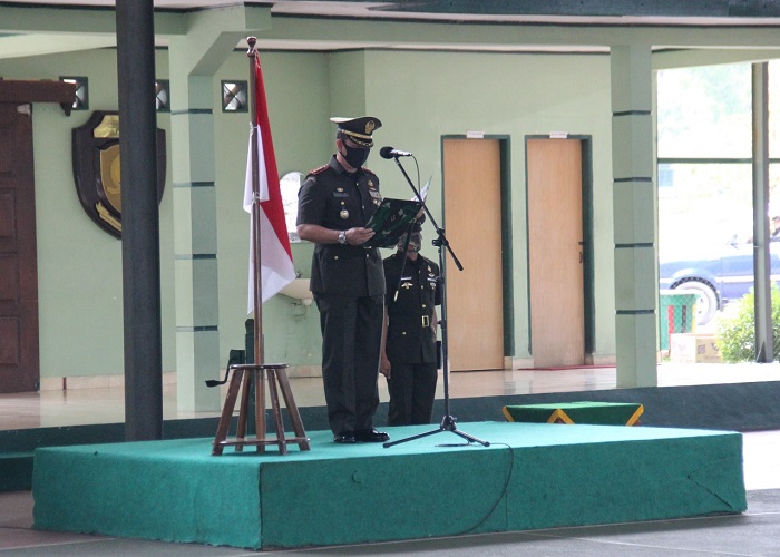 Penutupan Pendidikan Pembentukan Bintara Khusus Babinsa TNI AD TA. 2020 di Lapangan Tenis A.H. Nasution Rindam I/BB