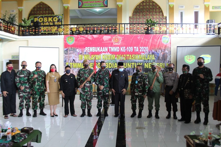 TMMD "PENGABDIAN UNTUK NEGERI" KE-109 T.A 2020 KODIM 0612/TASIKMALAYA RESMI DIBUKA