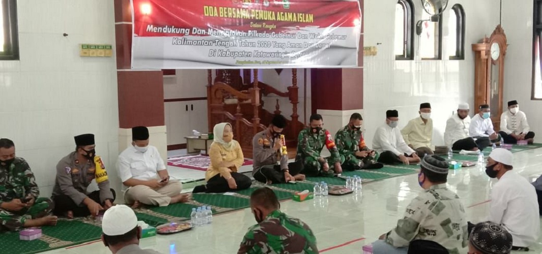 Wujudkan Pilkada Aman, TNI-Polri dan Pemda Kobar Menggelar Doa Bersama