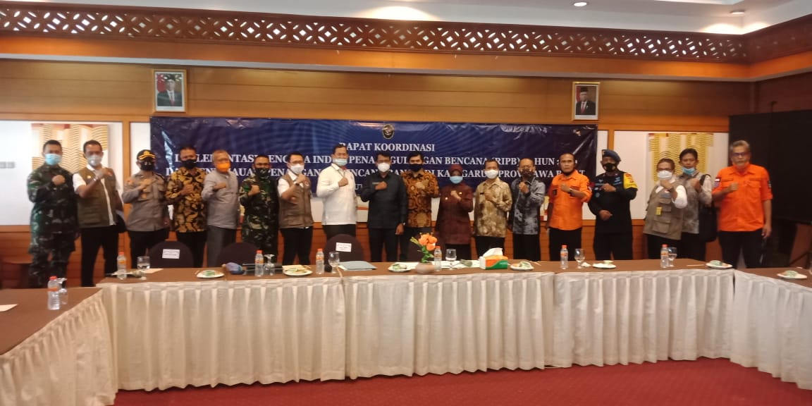 DANREM 062/TN HADIRI RAKOR IMPLEMENTASI RENCANA INDUK PENANGGULANGAN BENCANA TAHUN 2020
