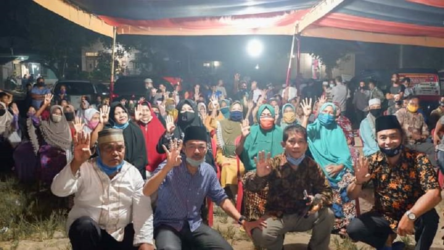 Kedatangan Bakal Calon Bupati Rohil Afrizal Sintong Disambut Antusias oleh Lapisan Masyarakat