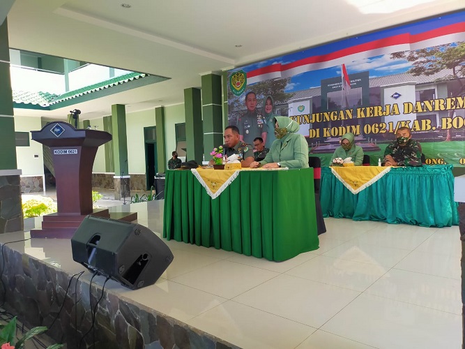 Memotivasi Prajurit Danrem 061/SK Kunjungi Kodim 0621/Kab. Bogor