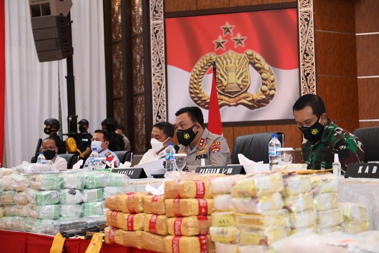 Kapolda Sumut Pimpin Pres Rilis Pengungkapan Kasus Narkoba Selama 2 Bulan