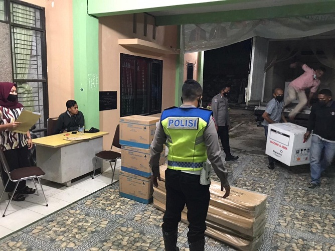 Sebanyak 5000 Dosis Vaksin Covid-19 Tiba di Gudang Farmasi Dinkes Gayo Lues
