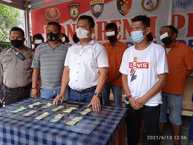 Untuk Menindak Lanjuti Instruksi Kapolri, Polsek Medan Area Amankan 10 Orang Preman Pelaku Pungli