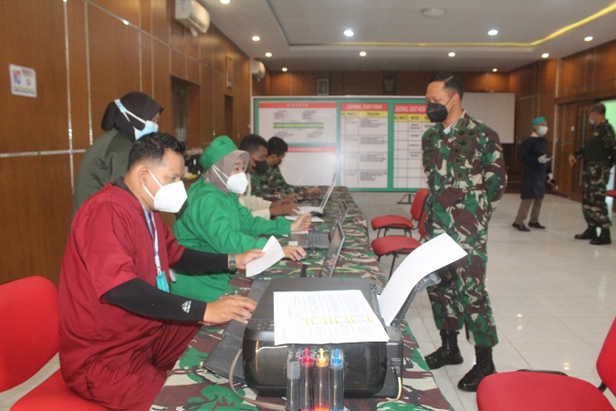 Kodim 0726/Sukoharjo Menggelar Serbuan Vaksinasi untuk Anak di Atas 12 Tahun