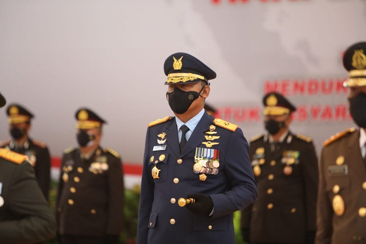 Panglima Kosekhanudnas III Hadiri Upacara HUT ke-75 Bhayangkara