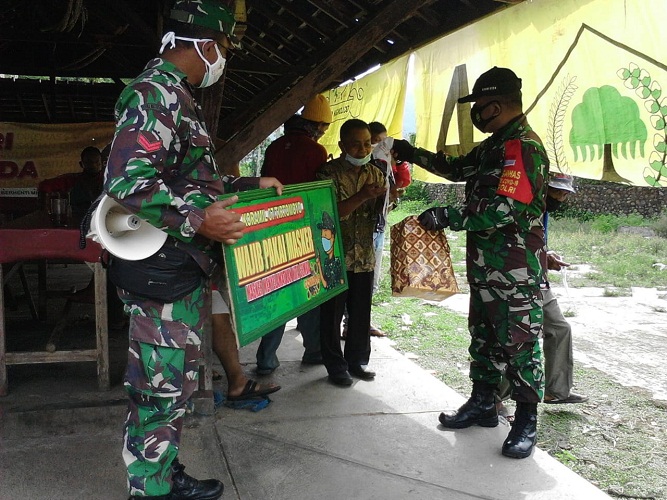 Penanganan Covid-19 di Wilayah Teritorial Koramil 07/Tirtomoyo