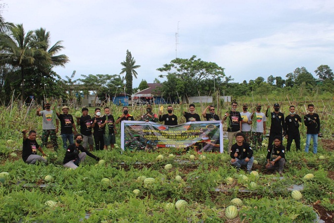 Apresiasi dari Komunitas Pertanian GCI untuk Kebun Satgas 131/BRS