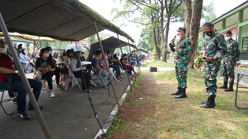 Brigjen TNI Fauzi Tak Kenal Lelah Gencarkan Serbuan Vaksinasi Korem 061/Sk Hingga Mencapai 375.718