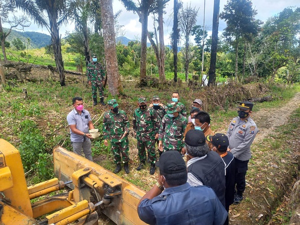 Kodim 0206/Dairi Siap Wujudkan Pembangunan di Desa Aornakan 2 Kecamatan PGGS