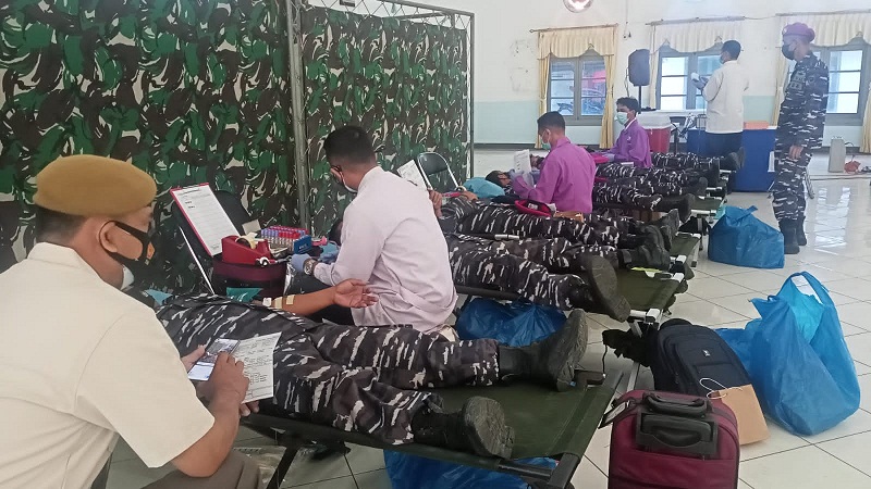 Korps Marinir TNI AL Menggelar Donor Plasma Konvalescent