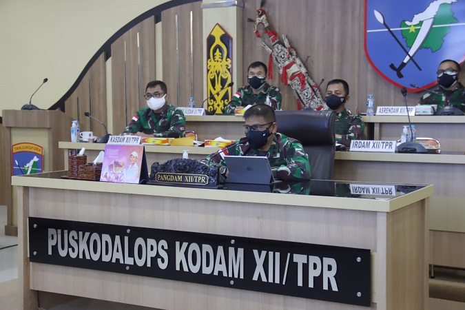 Pangdam XII/Tpr Terima Paparan Kesiapan TMMD ke-112