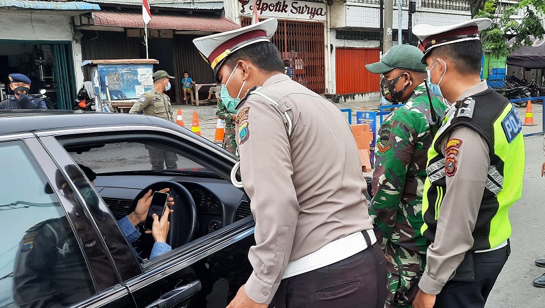 Poldasu Putar Balik 459 Kendaraan di Hari Libur PPKM Level 4