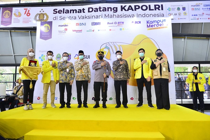 Tinjau SVMI di UI, Kapolri: Hilangkan Perbedaan, Bersatu Melawan COVID-19