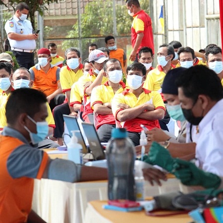 250 Warga Binaan Lapas Narkotika Pematangsiantar Divaksin Covid-19
