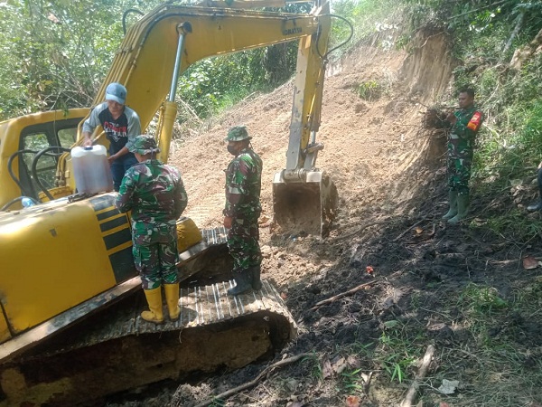 Bangun Jalan Baru 8 Km, Sepekan Pra TMMD Kodim 0206/Dairi Hasilnya Mencapai 1240 Meter