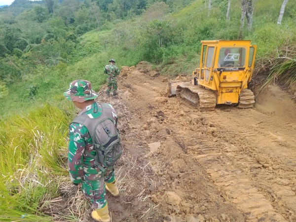 16 Hari TMMD Pakpak Bharat, Pembukaan Jalan 8000 Meter Mencapai 5760 Meter