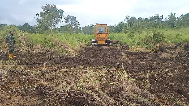 Hari Libur, Satgas TMMD 112 Kodim 0206/Dairi Tetap Bekerja, Ini Buktinya