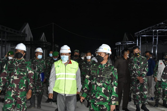 Pangdam I/BB Meninjau Pembangunan Perumahan Dinas Prajurit Kodim 0210/TU