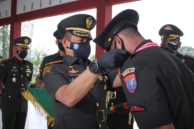 Pangdam XII/Tpr Tutup Pendidikan I Tamtama TNI AD Gelombang I TA 2021