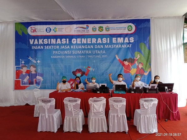 Pelaksanaan Vaksinasi Generasi Emas oleh Insan Sektor Jasa Keuangan dan Masyarakat Disambut Baik Masyarakat