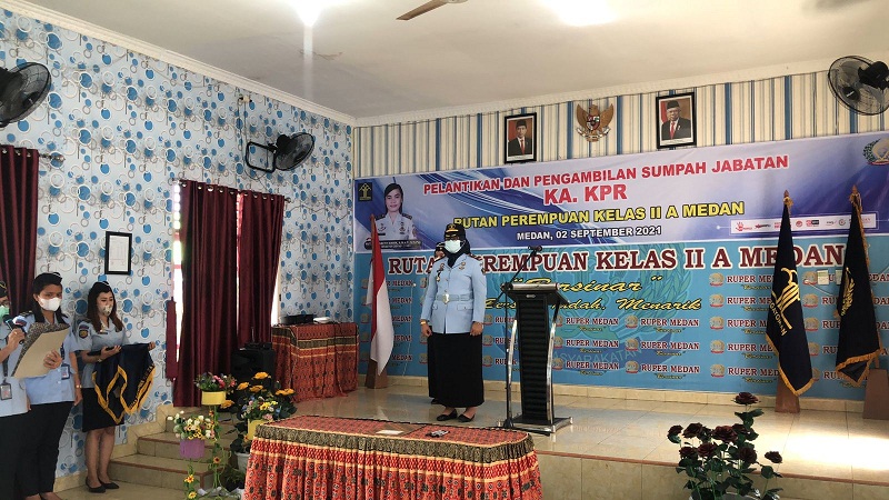 Pelantikan serta Pengambilan Sumpah Jabatan Ka. KPR Rutan Perempuan Medan