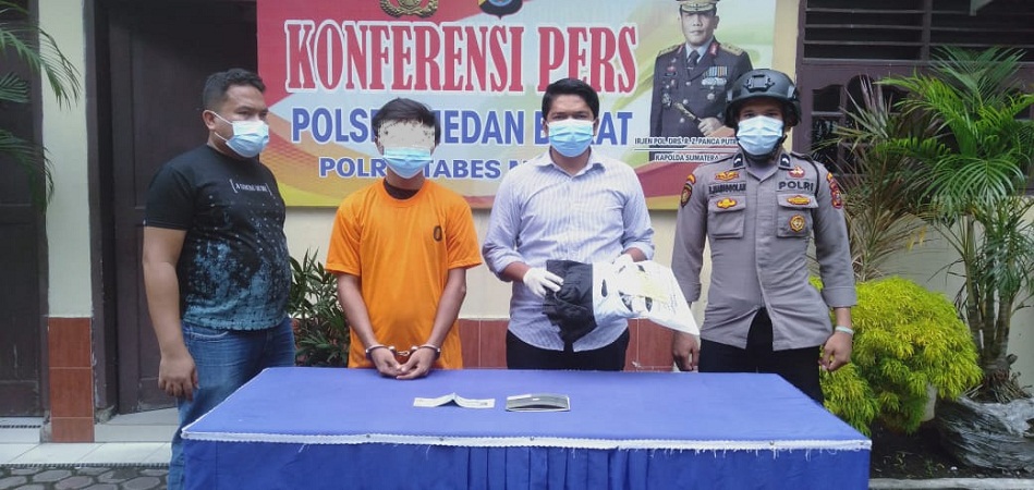 Polsek Medan Barat Berhasil Tangkap Terduga Pelaku Curanmor di Belakang SMA Pertiwi