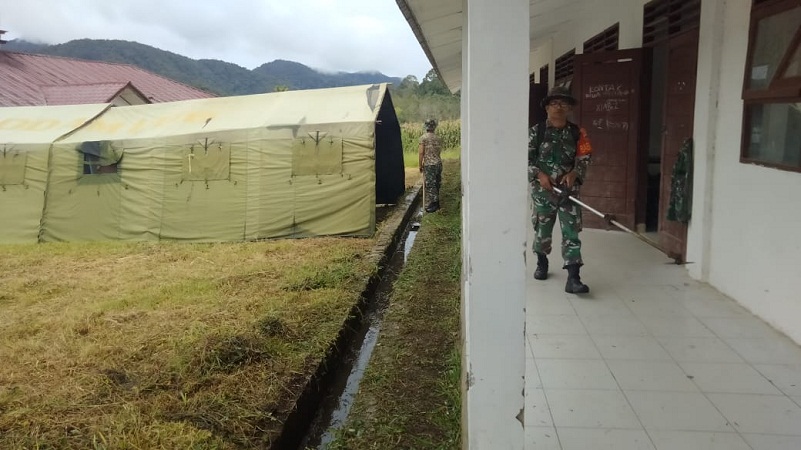 Posko TMMD 112 Kodim 0206/Dairi Siap Melayani Publikasi Jurnalis