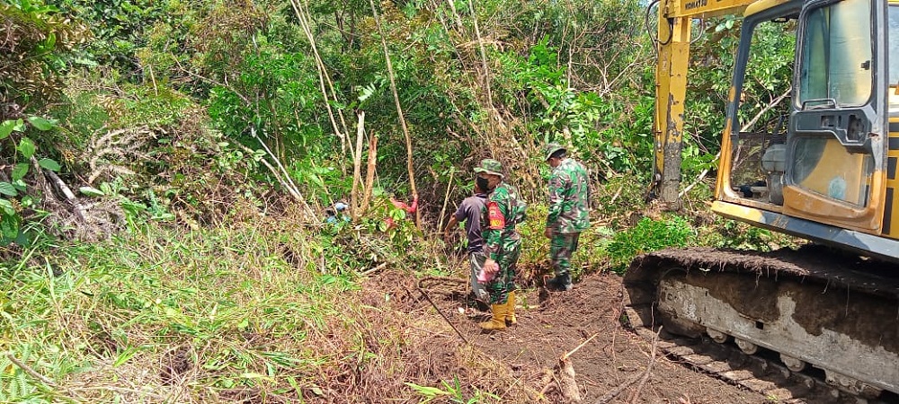 Pra TMMD, Personel Kodim 0206/Dairi Mengejar Target Agar Sasaran Tercapai