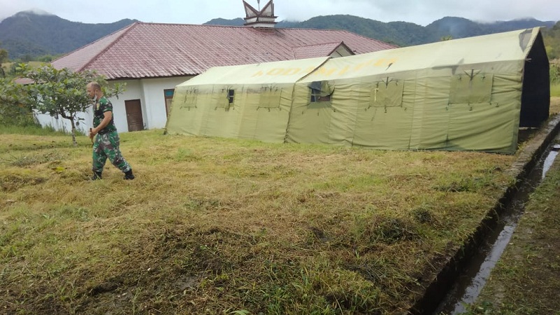 Rabu, TMMD 112 Kodim 0206/Dairi Dibuka, Personel Sibuk Persiapkan Acara