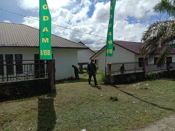 Sekolah di Desa Aornakan 2 Dijadikan Posko dan Lokasi Menginap Personel Satgas TMMD