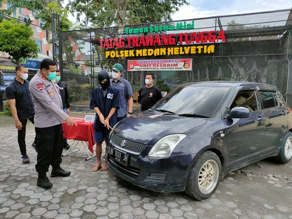 Tekab Polsek Medan Helvetia Tangkap Residivis dan Pelaku 362 Modus Nginap di Rumah Teman