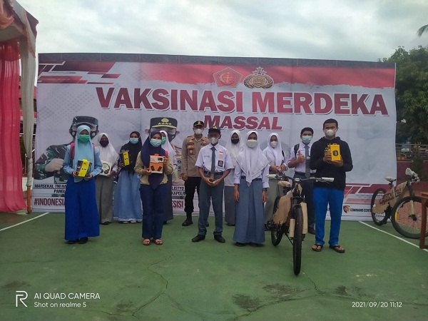 Hanya di Polres Madina, Vaksinasi Dapat Doorprize
