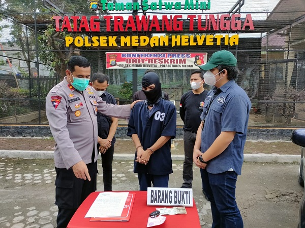 Modus Numpang Nginap, Pelaku Pencurian Mobil Ditangkap Tekab Polsek Medan Helvetia