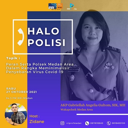 Halo Polisi Kerjasama Polda Sumut dengan RRI Medan