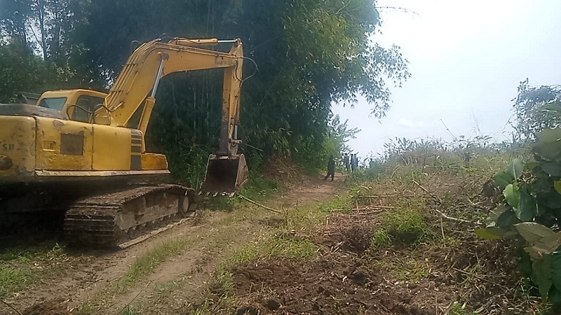 Minggu Ketiga TMMD 112 Pakpak Bharat, Pembuatan Jalan 8 Km Mencapai 89,5%