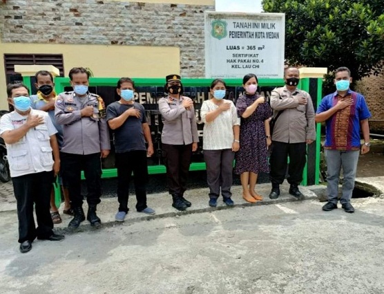 Dalam Mencegah Guantibmas, Kapolsek Medan Tuntungan Kunjungan ke Kelurahan Lau Cih 