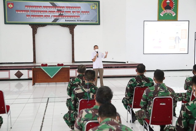 Peduli Kesehatan Anggotanya, Korem 071/Wijayakusuma Memberikan Penyuluhan Kesehatan