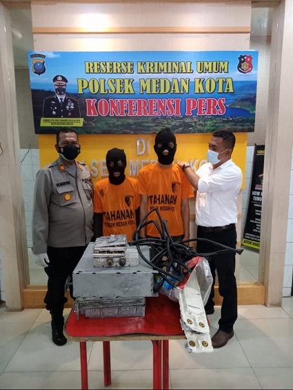 Polsek Medan Kota Lakukan Realease Dua Orang Tersangka Diduga Tindak Pidana Curat