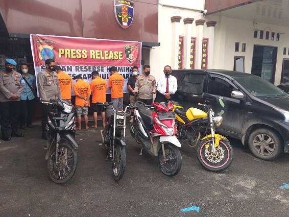 Sindikat Curanmor Diringkus Satreskrim Polres Taput