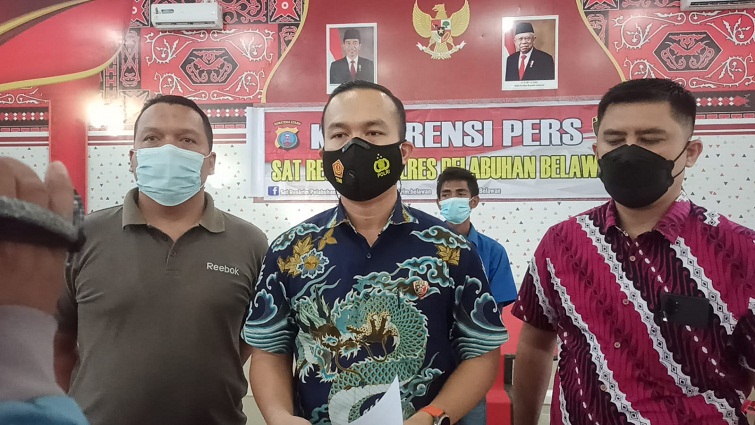 Viral di Medsos, Polres Labuhan Belawan Ciduk 2 Pemuda Diduga Curi 1 Buah Besi