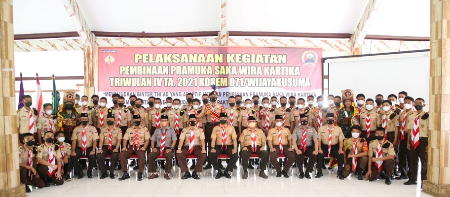 Bentuk Generasi Muda Berkarakter dan Berwawasan Kebangsaan, Korem 071/Wijayakusuma Bina Pramuka Saka Wira Kartika