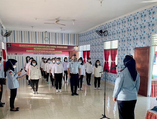 Rutan Perempuan Medan Kanwil Kemenkumham Sumut Memberikan Remisi Khusus Natal
