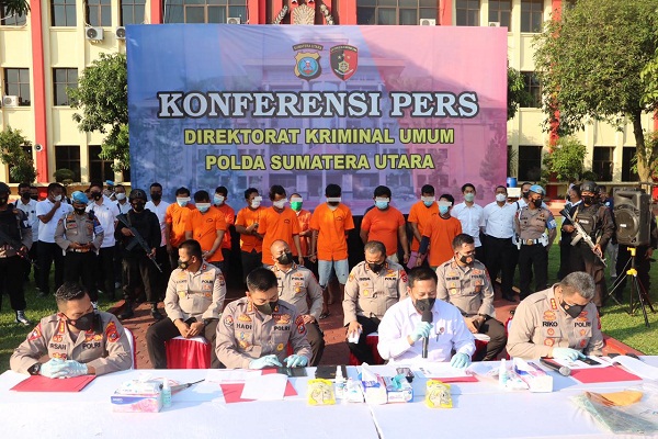 Jawab Keraguan Masyarakat, Polda Sumut dan Polres Penyangga Berhasil Tangkap 63 Pelaku Begal dan 5 Ditembak